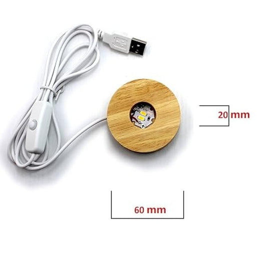 USB LED Galaxy Crystal Ball Lamp | 3D Moon Night Light | Bedroom & Home Decor