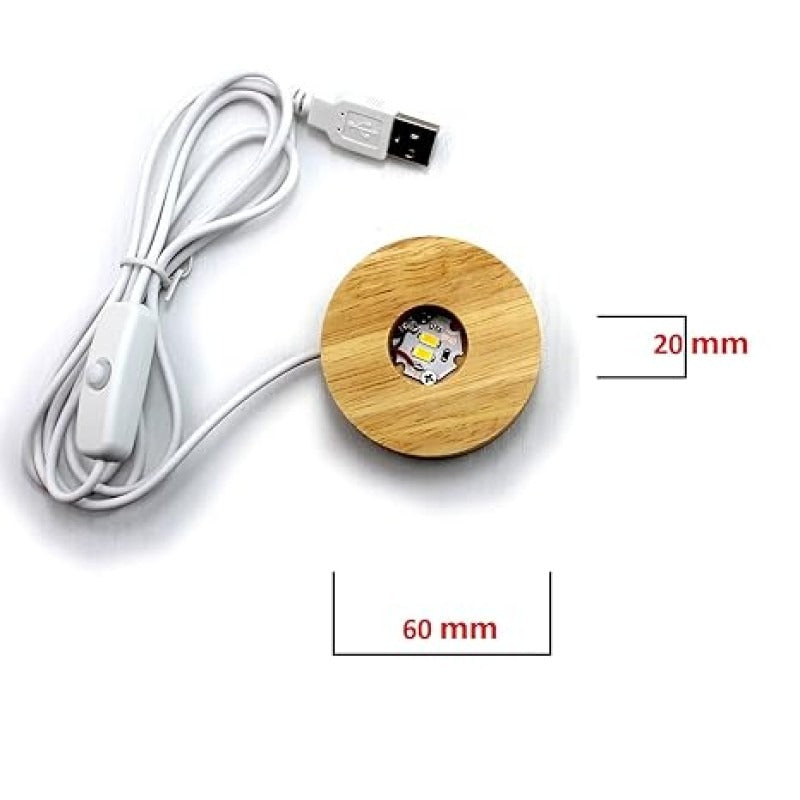 USB LED Galaxy Crystal Ball Lamp | 3D Moon Night Light | Bedroom & Home Decor