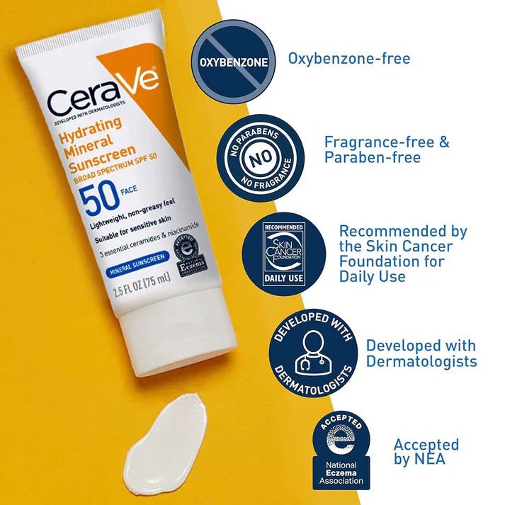 CeraVe 4-in-1 Skincare Kit | Cleanser, Serum, Night Cream & Sunblock