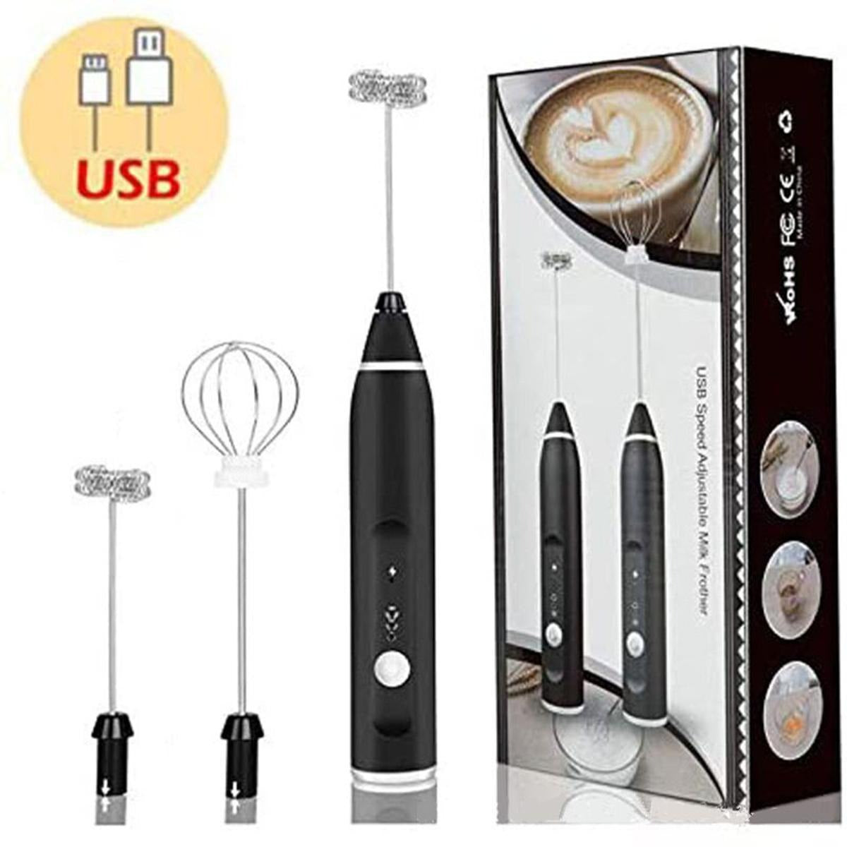 2-in-1 Rechargeable Milk Frother & Egg Beater – USB Charging