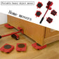 Furniture Lifter Tool Set 5 Piece | Heavy Furniture Moving Sliders with Wheels | 220 Lbs Load Capacity Furniture Mover