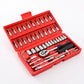 46-Piece Socket Wrench Set | Ratchet Spanner & Screwdriver Bit Tool Kit