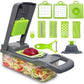 16-in-1 Multifunctional Vegetable Chopper & Mandoline Slicer with Container | Manual Food Cutter, Dicer & Grater