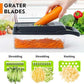 16-in-1 Multifunctional Vegetable Chopper & Mandoline Slicer with Container | Manual Food Cutter, Dicer & Grater