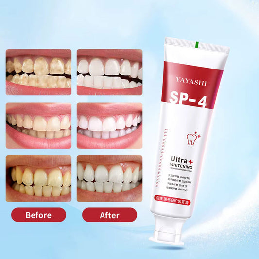 Yayashi SP-4 Probiotic Whitening Toothpaste 120g | Whitening Toothpaste for Coffee, Tea & Smoking Stains | Fresh Breath & Daily Oral Care Toothpaste