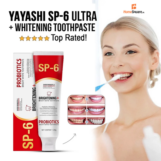Yayashi SP-4 Probiotic Whitening Toothpaste 120g | Whitening Toothpaste for Coffee, Tea & Smoking Stains | Fresh Breath & Daily Oral Care Toothpaste